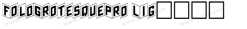 FoldGrotesquePro Lig字体转换